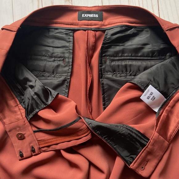 EXPRESS | Terracotta Ankle Pants - Picture 8 of 10